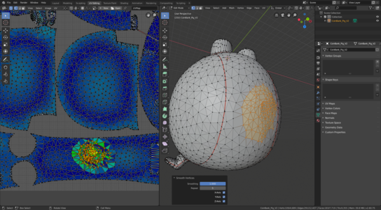 013 pig tail smoothed
