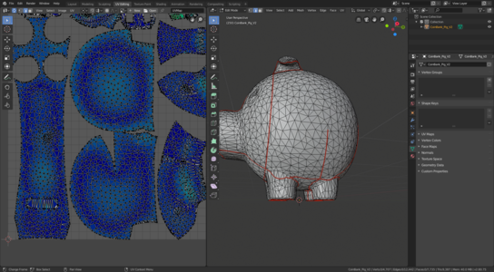 015 pig rear leg relief cut